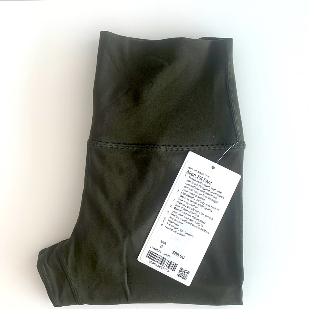LULULEMON Brand New Legging Army Green